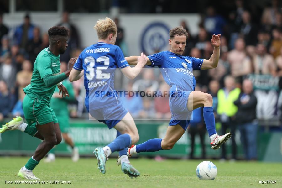 sport, action, Würzburger FV 04, Würzburg, WFV, TSV Großbardorf, TSV, Sepp Endres Sportanlage, Relegation, Landesliga Nordwest, Fussball, Bayernliga Nord, BFV, 01.06.2024 - Bild-ID: 2413749