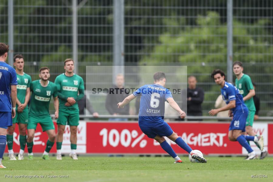 sport, action, Würzburger FV 04, Würzburg, WFV, TSV Großbardorf, TSV, Sepp Endres Sportanlage, Relegation, Landesliga Nordwest, Fussball, Bayernliga Nord, BFV, 01.06.2024 - Bild-ID: 2413754