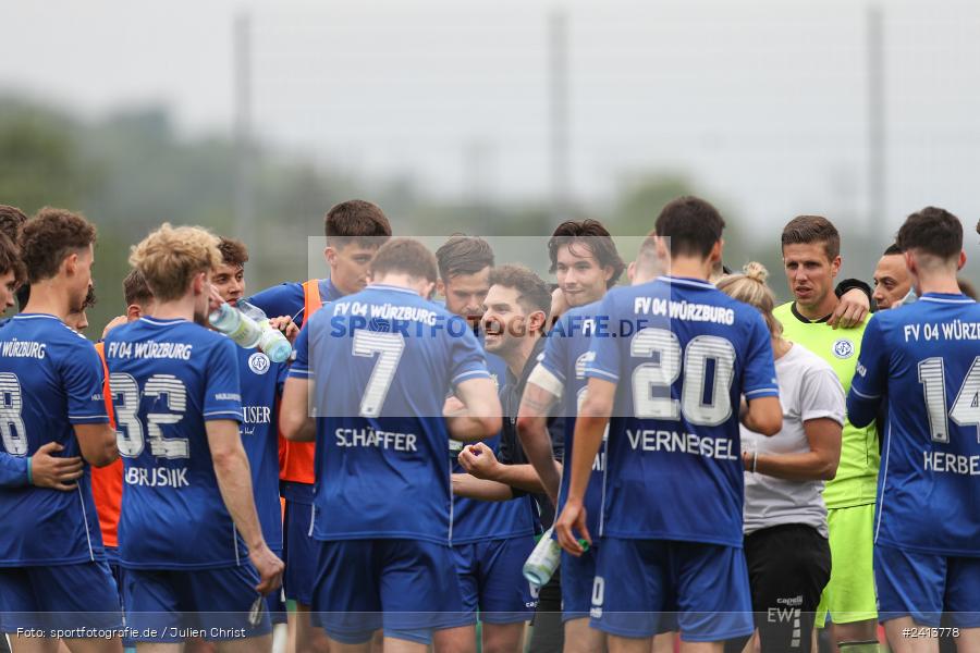 sport, action, Würzburger FV 04, Würzburg, WFV, TSV Großbardorf, TSV, Sepp Endres Sportanlage, Relegation, Landesliga Nordwest, Fussball, Bayernliga Nord, BFV, 01.06.2024 - Bild-ID: 2413778