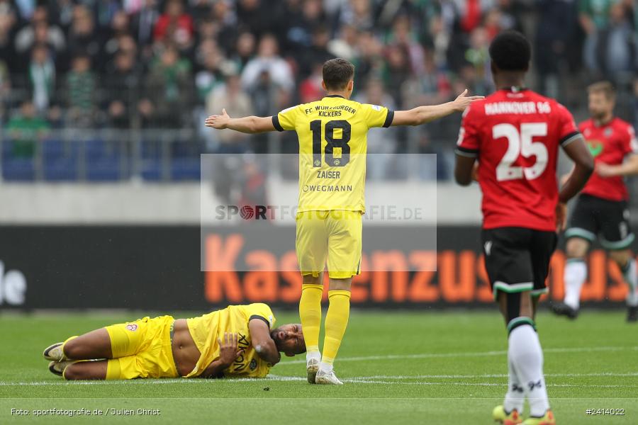 Heinz von Heiden Arena, Hannover, 02.06.2024, sport, action, DFB, Fussball, Regionalliga Nordost, Regionalliga Bayern, Relegation, Relegation zur 3. Liga, FWK, H96, FC Würzburger Kickers, Hannover 96 II - Bild-ID: 2414022 Heinz von Heiden Arena, Hannover, 02.06.2024, sport, action, DFB, Fussball, Regionalliga Nordost, Regionalliga Bayern, Relegation, Relegation zur 3. Liga, FWK, H96, FC Würzburger Kickers, Hannover 96 II - Bild-ID: 2414022