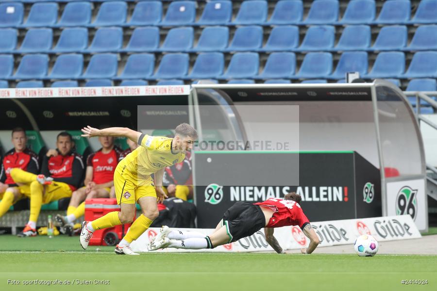 Heinz von Heiden Arena, Hannover, 02.06.2024, sport, action, DFB, Fussball, Regionalliga Nordost, Regionalliga Bayern, Relegation, Relegation zur 3. Liga, FWK, H96, FC Würzburger Kickers, Hannover 96 II - Bild-ID: 2414024 Heinz von Heiden Arena, Hannover, 02.06.2024, sport, action, DFB, Fussball, Regionalliga Nordost, Regionalliga Bayern, Relegation, Relegation zur 3. Liga, FWK, H96, FC Würzburger Kickers, Hannover 96 II - Bild-ID: 2414024