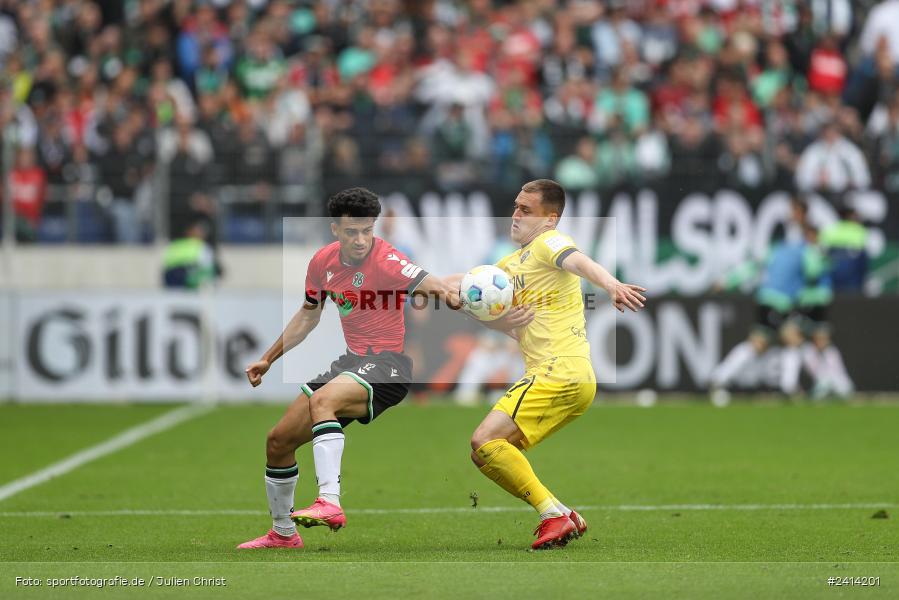 Heinz von Heiden Arena, Hannover, 02.06.2024, sport, action, DFB, Fussball, Regionalliga Nordost, Regionalliga Bayern, Relegation, Relegation zur 3. Liga, FWK, H96, FC Würzburger Kickers, Hannover 96 II - Bild-ID: 2414201