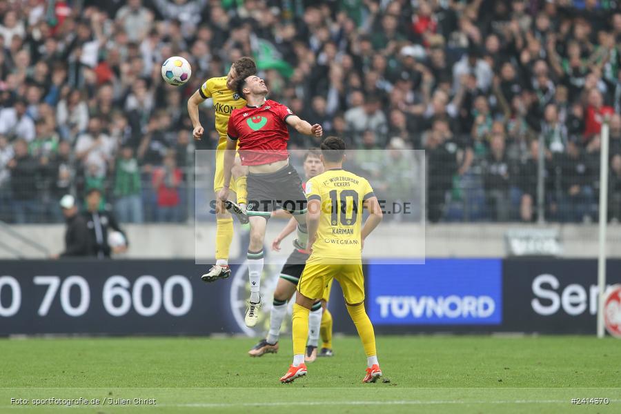 Heinz von Heiden Arena, Hannover, 02.06.2024, sport, action, DFB, Fussball, Regionalliga Nordost, Regionalliga Bayern, Relegation, Relegation zur 3. Liga, FWK, H96, FC Würzburger Kickers, Hannover 96 II - Bild-ID: 2414370 Heinz von Heiden Arena, Hannover, 02.06.2024, sport, action, DFB, Fussball, Regionalliga Nordost, Regionalliga Bayern, Relegation, Relegation zur 3. Liga, FWK, H96, FC Würzburger Kickers, Hannover 96 II - Bild-ID: 2414370