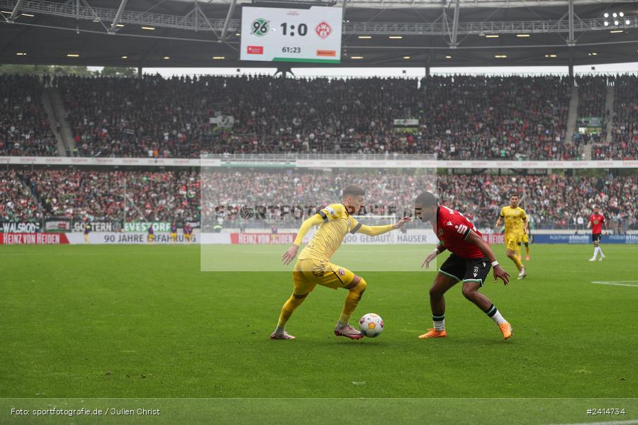 Heinz von Heiden Arena, Hannover, 02.06.2024, sport, action, DFB, Fussball, Regionalliga Nordost, Regionalliga Bayern, Relegation, Relegation zur 3. Liga, FWK, H96, FC Würzburger Kickers, Hannover 96 II - Bild-ID: 2414734