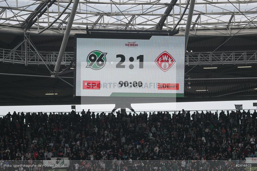 Heinz von Heiden Arena, Hannover, 02.06.2024, sport, action, DFB, Fussball, Regionalliga Nordost, Regionalliga Bayern, Relegation, Relegation zur 3. Liga, FWK, H96, FC Würzburger Kickers, Hannover 96 II - Bild-ID: 2414803 Heinz von Heiden Arena, Hannover, 02.06.2024, sport, action, DFB, Fussball, Regionalliga Nordost, Regionalliga Bayern, Relegation, Relegation zur 3. Liga, FWK, H96, FC Würzburger Kickers, Hannover 96 II - Bild-ID: 2414803