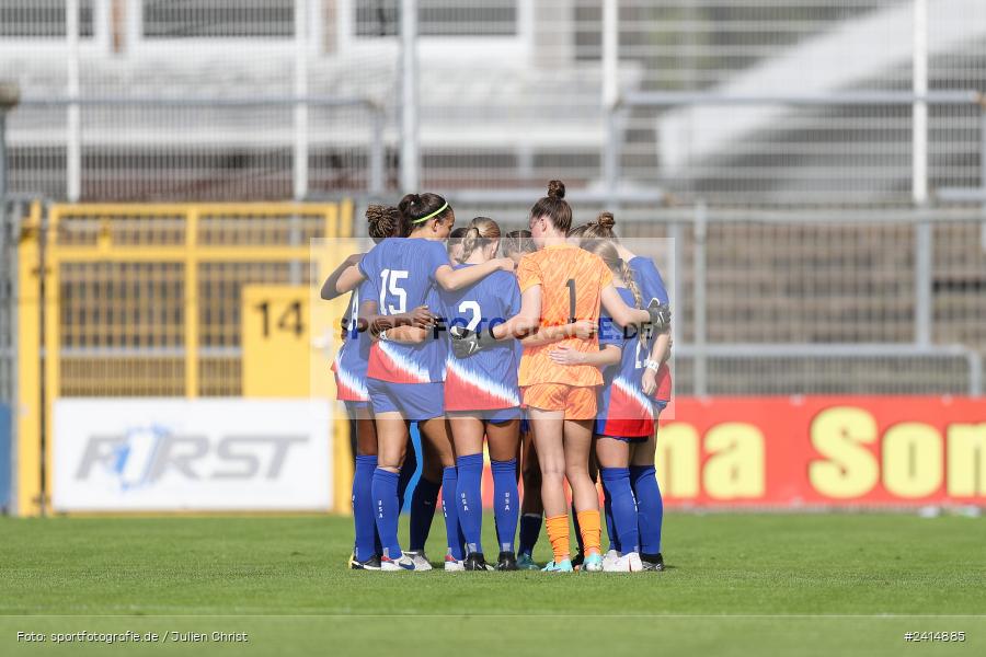 Stadion am Schönbusch, Aschaffenburg, 08.06.2024, sport, action, DFB, Fussball, Juniorinnen, Womens U16, Länderspiel, GER, USA, Deutschland - Bild-ID: 2414885