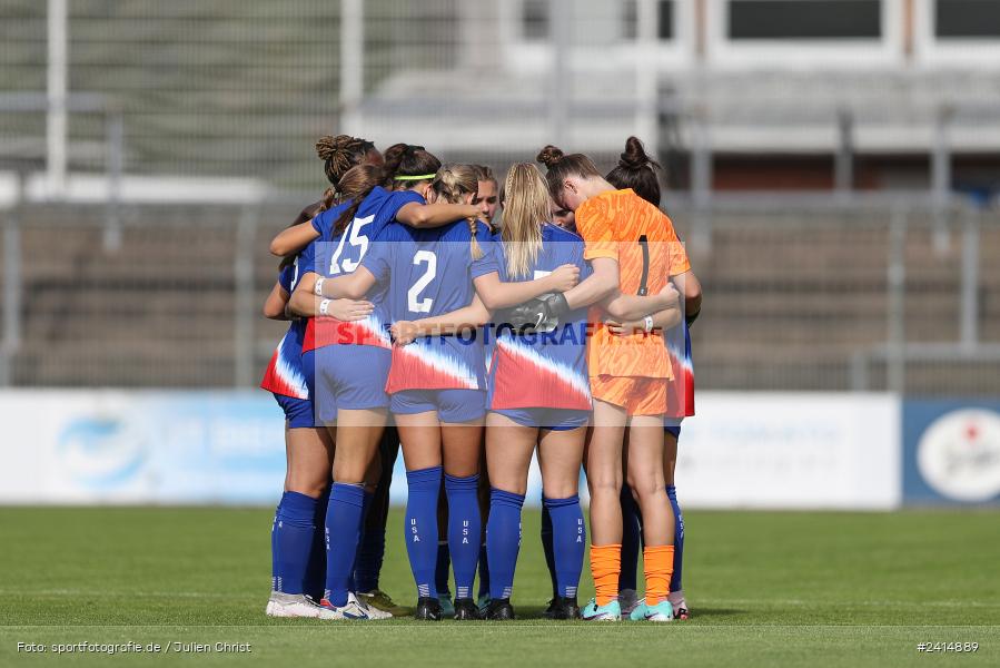 Stadion am Schönbusch, Aschaffenburg, 08.06.2024, sport, action, DFB, Fussball, Juniorinnen, Womens U16, Länderspiel, GER, USA, Deutschland - Bild-ID: 2414889
