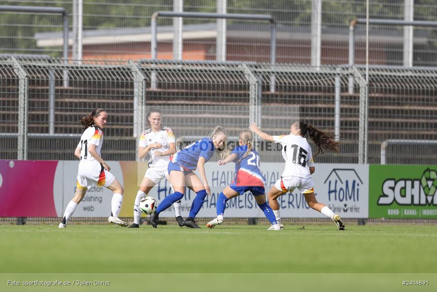 Stadion am Schönbusch, Aschaffenburg, 08.06.2024, sport, action, DFB, Fussball, Juniorinnen, Womens U16, Länderspiel, GER, USA, Deutschland - Bild-ID: 2414891