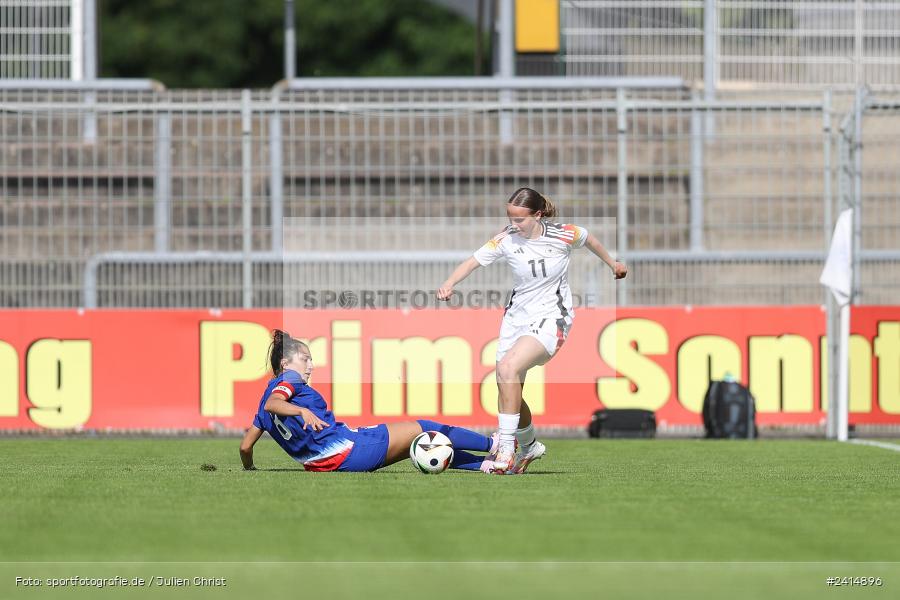 Stadion am Schönbusch, Aschaffenburg, 08.06.2024, sport, action, DFB, Fussball, Juniorinnen, Womens U16, Länderspiel, GER, USA, Deutschland - Bild-ID: 2414896