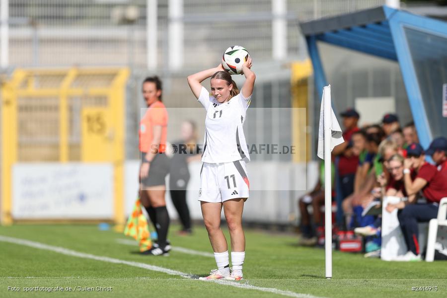 Stadion am Schönbusch, Aschaffenburg, 08.06.2024, sport, action, DFB, Fussball, Juniorinnen, Womens U16, Länderspiel, GER, USA, Deutschland - Bild-ID: 2414913