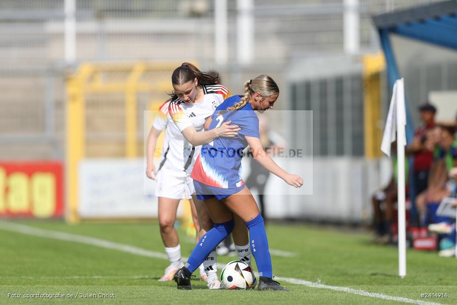 Stadion am Schönbusch, Aschaffenburg, 08.06.2024, sport, action, DFB, Fussball, Juniorinnen, Womens U16, Länderspiel, GER, USA, Deutschland - Bild-ID: 2414914