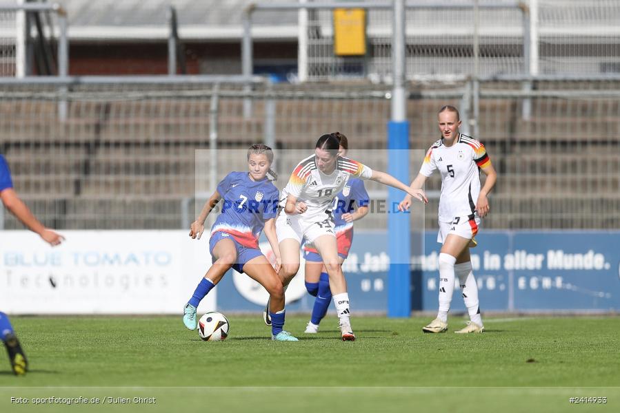 Stadion am Schönbusch, Aschaffenburg, 08.06.2024, sport, action, DFB, Fussball, Juniorinnen, Womens U16, Länderspiel, GER, USA, Deutschland - Bild-ID: 2414933