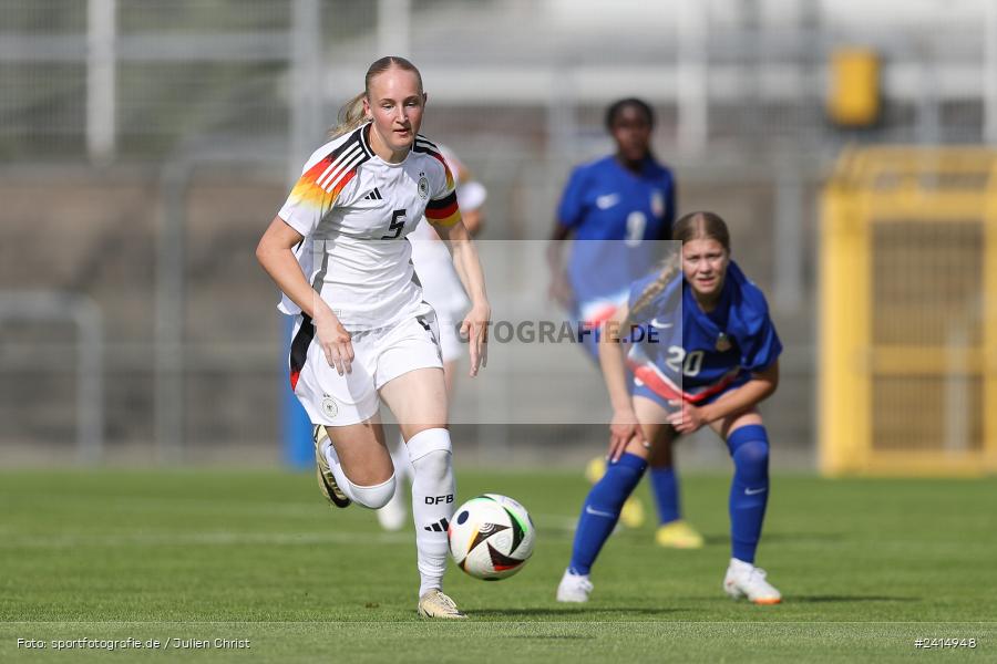 Stadion am Schönbusch, Aschaffenburg, 08.06.2024, sport, action, DFB, Fussball, Juniorinnen, Womens U16, Länderspiel, GER, USA, Deutschland - Bild-ID: 2414948
