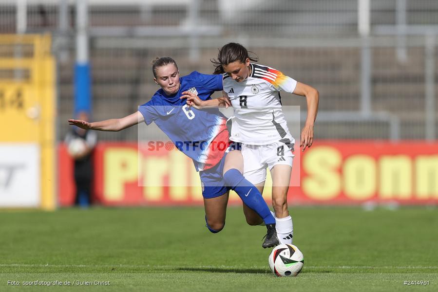 Stadion am Schönbusch, Aschaffenburg, 08.06.2024, sport, action, DFB, Fussball, Juniorinnen, Womens U16, Länderspiel, GER, USA, Deutschland - Bild-ID: 2414961