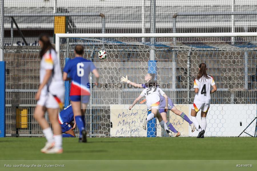 Stadion am Schönbusch, Aschaffenburg, 08.06.2024, sport, action, DFB, Fussball, Juniorinnen, Womens U16, Länderspiel, GER, USA, Deutschland - Bild-ID: 2414978 Stadion am Schönbusch, Aschaffenburg, 08.06.2024, sport, action, DFB, Fussball, Juniorinnen, Womens U16, Länderspiel, GER, USA, Deutschland - Bild-ID: 2414978