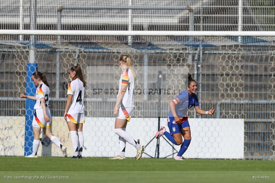 Stadion am Schönbusch, Aschaffenburg, 08.06.2024, sport, action, DFB, Fussball, Juniorinnen, Womens U16, Länderspiel, GER, USA, Deutschland - Bild-ID: 2414986
