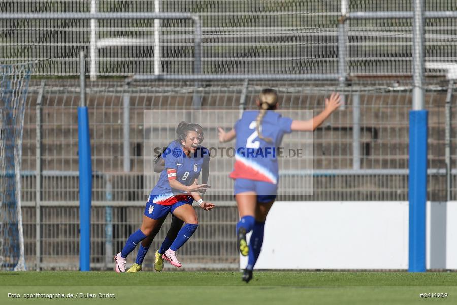 Stadion am Schönbusch, Aschaffenburg, 08.06.2024, sport, action, DFB, Fussball, Juniorinnen, Womens U16, Länderspiel, GER, USA, Deutschland - Bild-ID: 2414989