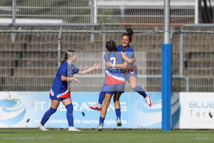 Stadion am Schönbusch, Aschaffenburg, 08.06.2024, sport, action, DFB, Fussball, Juniorinnen, Womens U16, Länderspiel, GER, USA, Deutschland - Bild-ID: 2414991