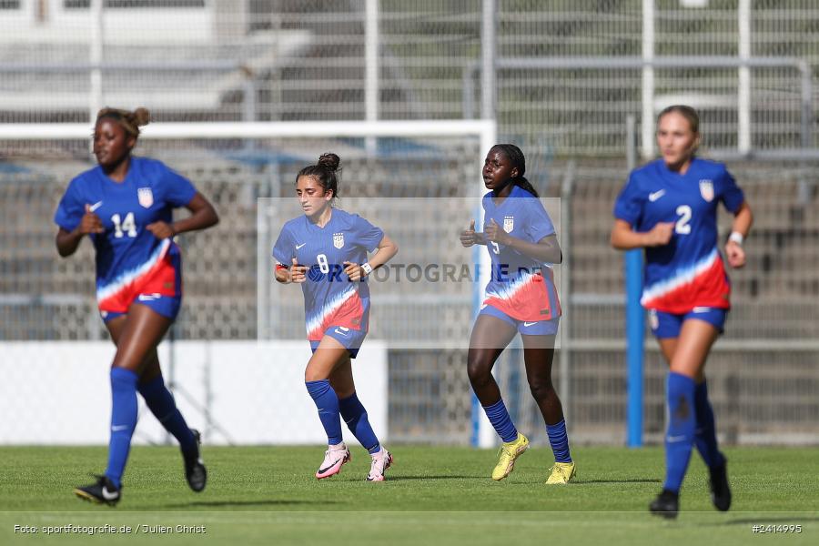 Stadion am Schönbusch, Aschaffenburg, 08.06.2024, sport, action, DFB, Fussball, Juniorinnen, Womens U16, Länderspiel, GER, USA, Deutschland - Bild-ID: 2414995