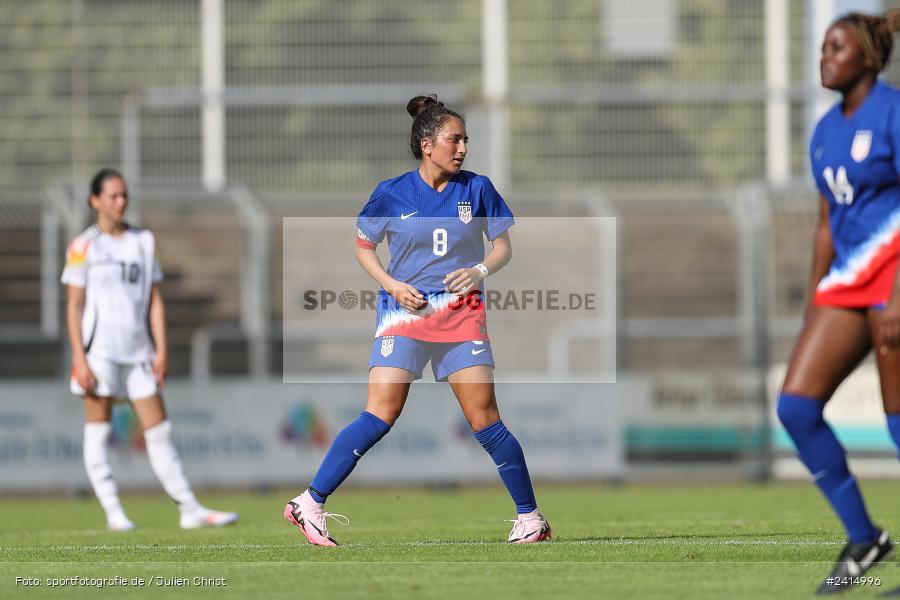 Stadion am Schönbusch, Aschaffenburg, 08.06.2024, sport, action, DFB, Fussball, Juniorinnen, Womens U16, Länderspiel, GER, USA, Deutschland - Bild-ID: 2414996