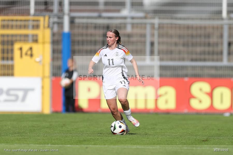 Stadion am Schönbusch, Aschaffenburg, 08.06.2024, sport, action, DFB, Fussball, Juniorinnen, Womens U16, Länderspiel, GER, USA, Deutschland - Bild-ID: 2414998