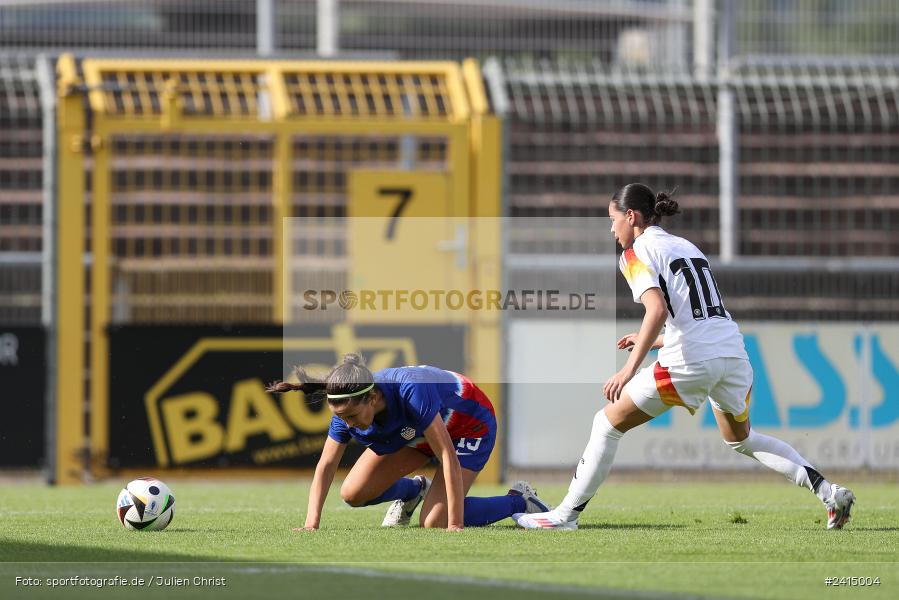 Stadion am Schönbusch, Aschaffenburg, 08.06.2024, sport, action, DFB, Fussball, Juniorinnen, Womens U16, Länderspiel, GER, USA, Deutschland - Bild-ID: 2415004