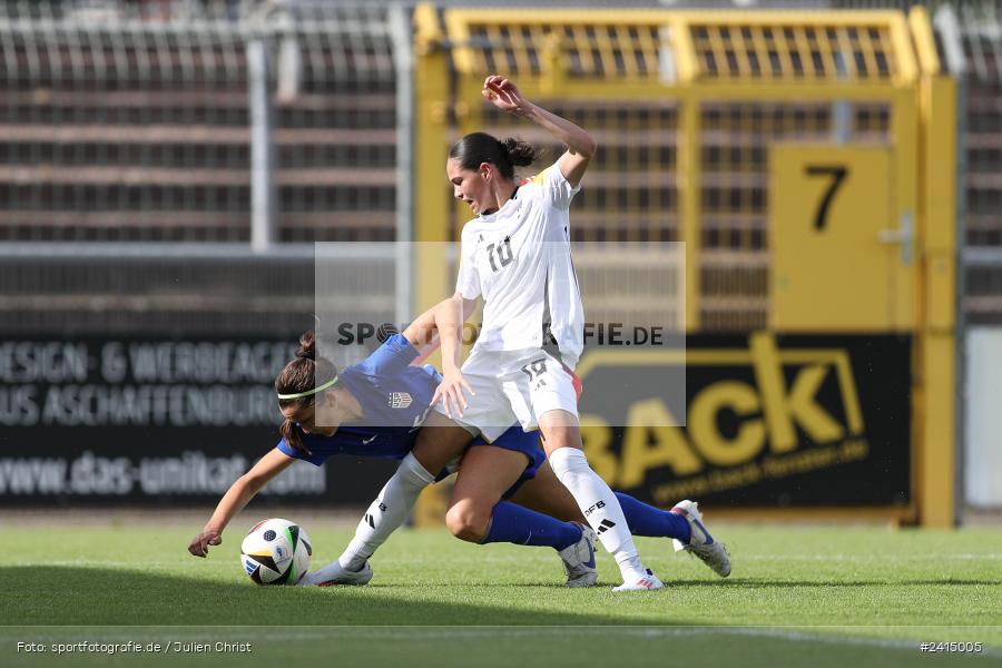 Stadion am Schönbusch, Aschaffenburg, 08.06.2024, sport, action, DFB, Fussball, Juniorinnen, Womens U16, Länderspiel, GER, USA, Deutschland - Bild-ID: 2415005