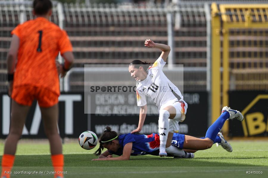 Stadion am Schönbusch, Aschaffenburg, 08.06.2024, sport, action, DFB, Fussball, Juniorinnen, Womens U16, Länderspiel, GER, USA, Deutschland - Bild-ID: 2415006