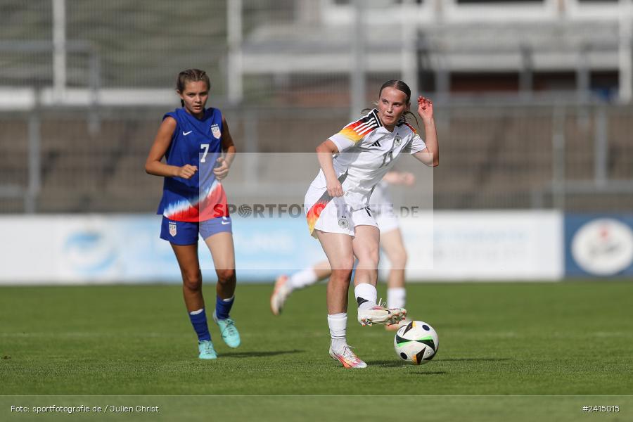 Stadion am Schönbusch, Aschaffenburg, 08.06.2024, sport, action, DFB, Fussball, Juniorinnen, Womens U16, Länderspiel, GER, USA, Deutschland - Bild-ID: 2415015