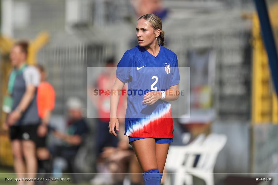 Stadion am Schönbusch, Aschaffenburg, 08.06.2024, sport, action, DFB, Fussball, Juniorinnen, Womens U16, Länderspiel, GER, USA, Deutschland - Bild-ID: 2415018 Stadion am Schönbusch, Aschaffenburg, 08.06.2024, sport, action, DFB, Fussball, Juniorinnen, Womens U16, Länderspiel, GER, USA, Deutschland - Bild-ID: 2415018