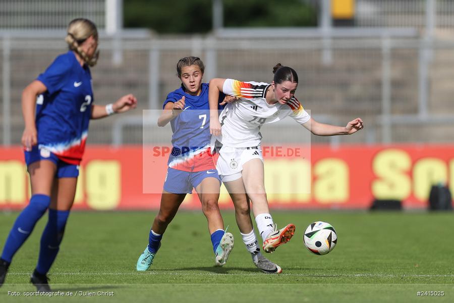 Stadion am Schönbusch, Aschaffenburg, 08.06.2024, sport, action, DFB, Fussball, Juniorinnen, Womens U16, Länderspiel, GER, USA, Deutschland - Bild-ID: 2415025