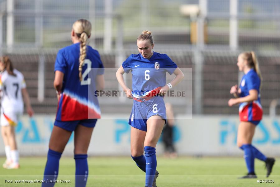 Stadion am Schönbusch, Aschaffenburg, 08.06.2024, sport, action, DFB, Fussball, Juniorinnen, Womens U16, Länderspiel, GER, USA, Deutschland - Bild-ID: 2415030