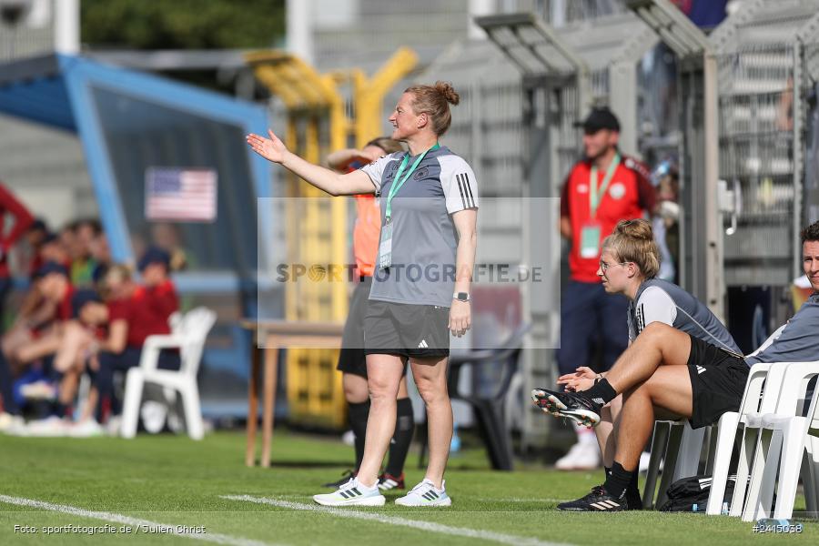 Stadion am Schönbusch, Aschaffenburg, 08.06.2024, sport, action, DFB, Fussball, Juniorinnen, Womens U16, Länderspiel, GER, USA, Deutschland - Bild-ID: 2415038