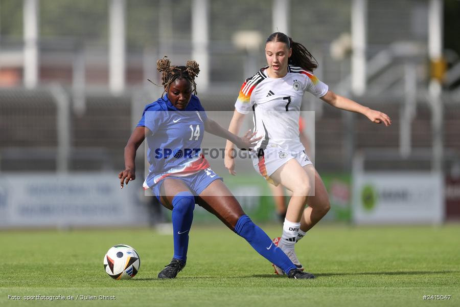 Stadion am Schönbusch, Aschaffenburg, 08.06.2024, sport, action, DFB, Fussball, Juniorinnen, Womens U16, Länderspiel, GER, USA, Deutschland - Bild-ID: 2415047