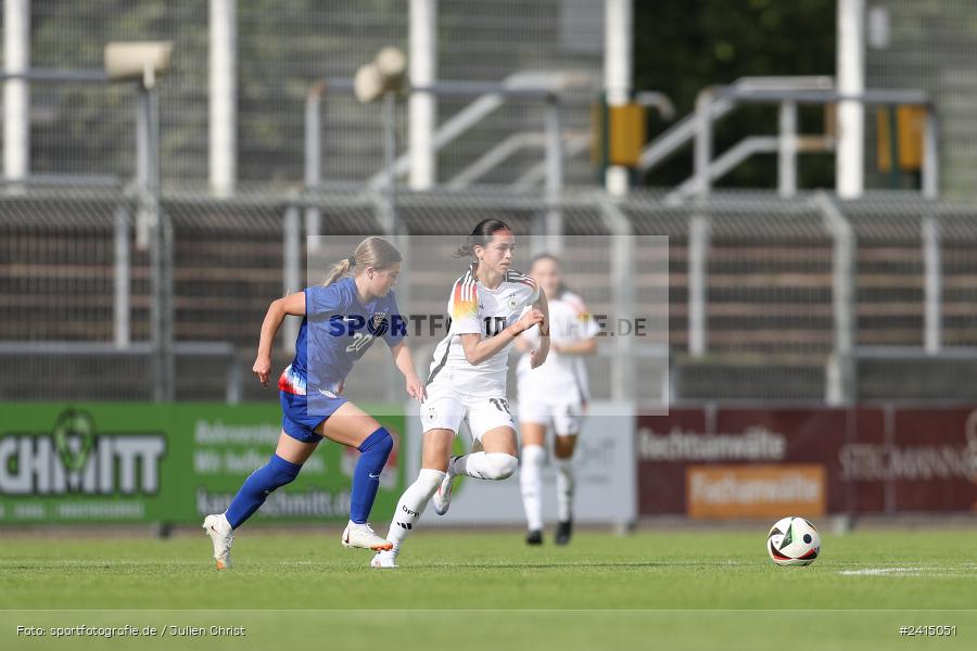 Stadion am Schönbusch, Aschaffenburg, 08.06.2024, sport, action, DFB, Fussball, Juniorinnen, Womens U16, Länderspiel, GER, USA, Deutschland - Bild-ID: 2415051 Stadion am Schönbusch, Aschaffenburg, 08.06.2024, sport, action, DFB, Fussball, Juniorinnen, Womens U16, Länderspiel, GER, USA, Deutschland - Bild-ID: 2415051