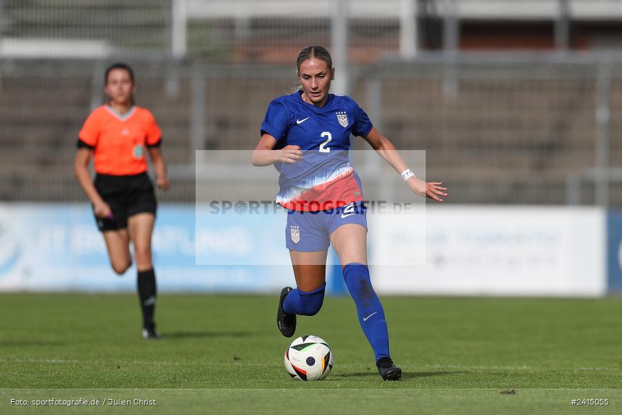 Stadion am Schönbusch, Aschaffenburg, 08.06.2024, sport, action, DFB, Fussball, Juniorinnen, Womens U16, Länderspiel, GER, USA, Deutschland - Bild-ID: 2415055