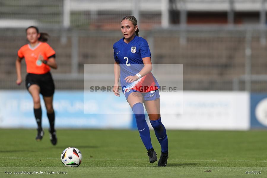 Stadion am Schönbusch, Aschaffenburg, 08.06.2024, sport, action, DFB, Fussball, Juniorinnen, Womens U16, Länderspiel, GER, USA, Deutschland - Bild-ID: 2415057 Stadion am Schönbusch, Aschaffenburg, 08.06.2024, sport, action, DFB, Fussball, Juniorinnen, Womens U16, Länderspiel, GER, USA, Deutschland - Bild-ID: 2415057