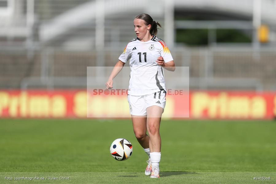 Stadion am Schönbusch, Aschaffenburg, 08.06.2024, sport, action, DFB, Fussball, Juniorinnen, Womens U16, Länderspiel, GER, USA, Deutschland - Bild-ID: 2415068