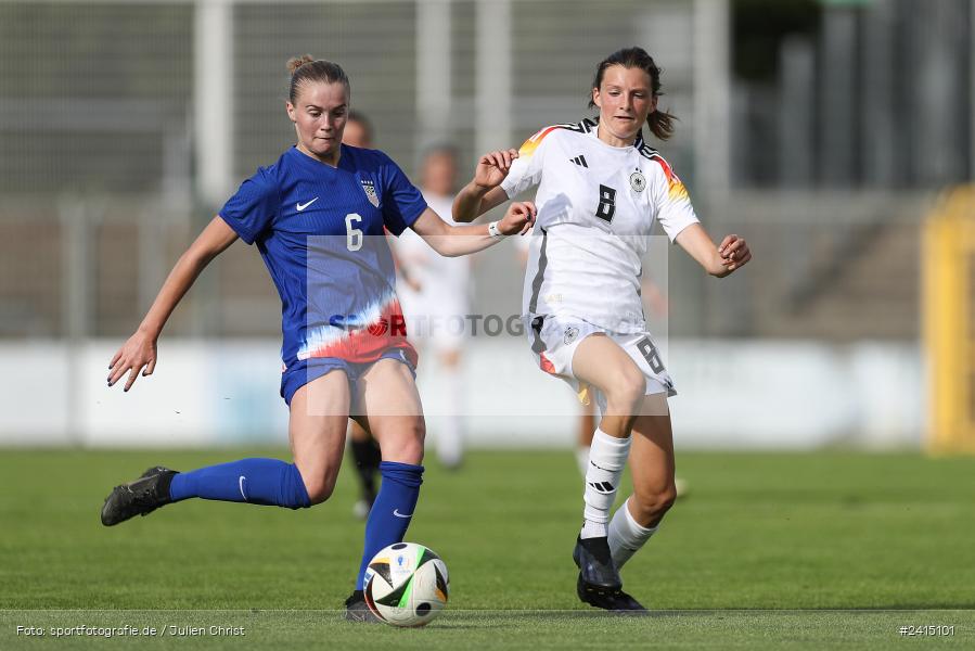Stadion am Schönbusch, Aschaffenburg, 08.06.2024, sport, action, DFB, Fussball, Juniorinnen, Womens U16, Länderspiel, GER, USA, Deutschland - Bild-ID: 2415101