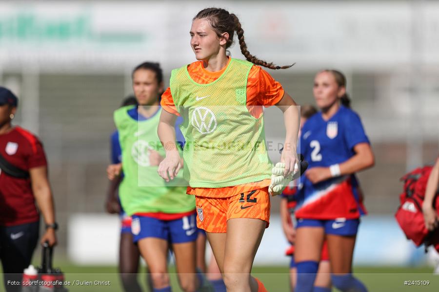 Stadion am Schönbusch, Aschaffenburg, 08.06.2024, sport, action, DFB, Fussball, Juniorinnen, Womens U16, Länderspiel, GER, USA, Deutschland - Bild-ID: 2415109