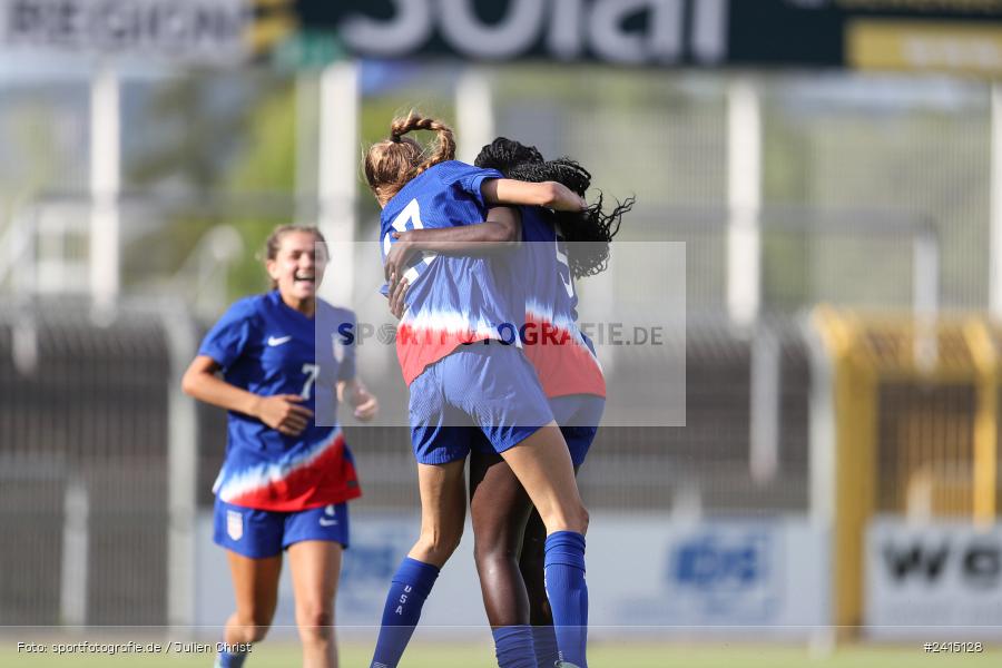 Stadion am Schönbusch, Aschaffenburg, 08.06.2024, sport, action, DFB, Fussball, Juniorinnen, Womens U16, Länderspiel, GER, USA, Deutschland - Bild-ID: 2415128