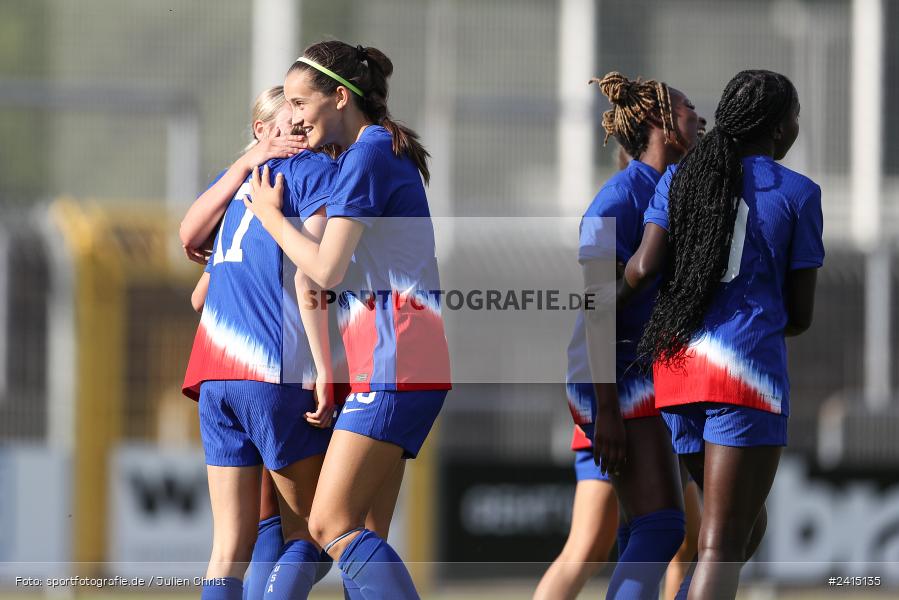 Stadion am Schönbusch, Aschaffenburg, 08.06.2024, sport, action, DFB, Fussball, Juniorinnen, Womens U16, Länderspiel, GER, USA, Deutschland - Bild-ID: 2415135