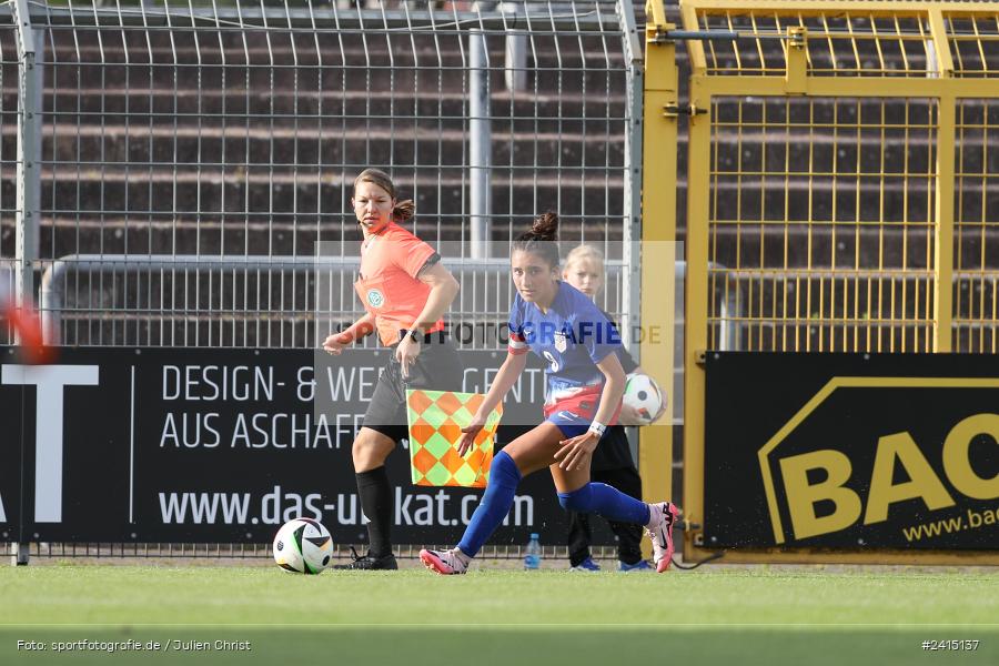 Stadion am Schönbusch, Aschaffenburg, 08.06.2024, sport, action, DFB, Fussball, Juniorinnen, Womens U16, Länderspiel, GER, USA, Deutschland - Bild-ID: 2415137