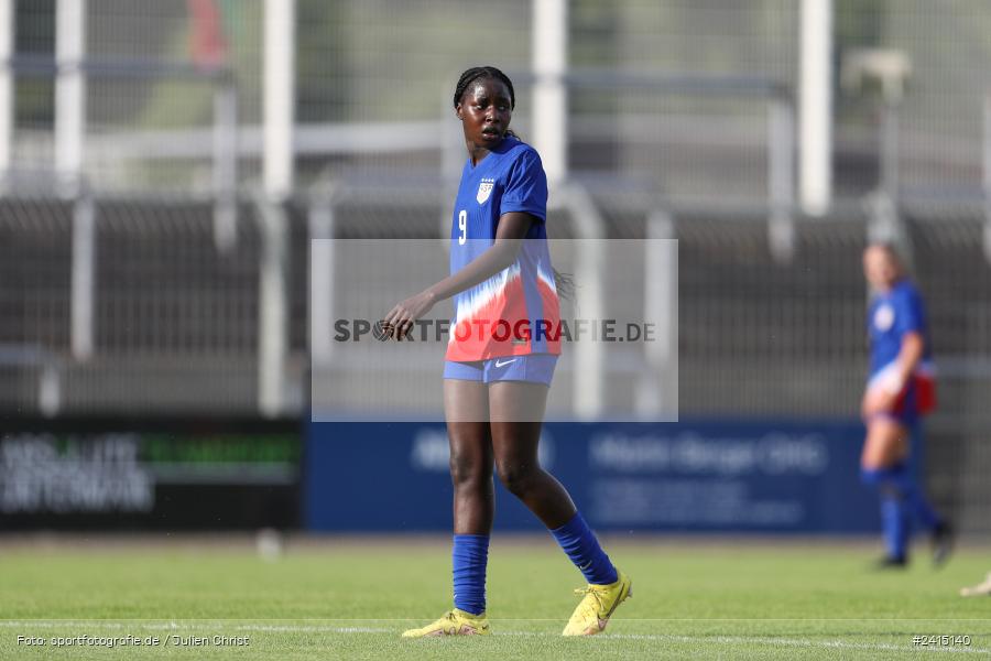 Stadion am Schönbusch, Aschaffenburg, 08.06.2024, sport, action, DFB, Fussball, Juniorinnen, Womens U16, Länderspiel, GER, USA, Deutschland - Bild-ID: 2415140