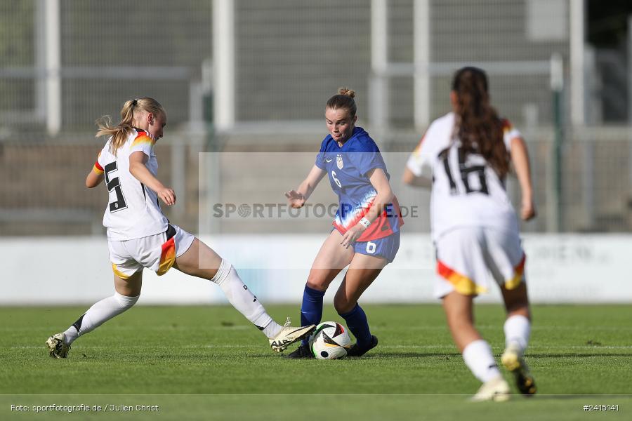 Stadion am Schönbusch, Aschaffenburg, 08.06.2024, sport, action, DFB, Fussball, Juniorinnen, Womens U16, Länderspiel, GER, USA, Deutschland - Bild-ID: 2415141