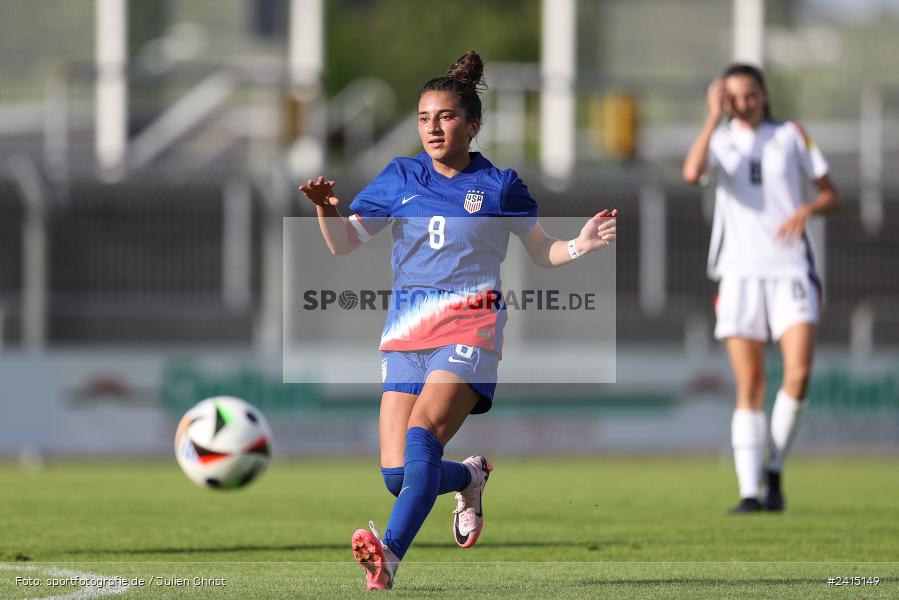 Stadion am Schönbusch, Aschaffenburg, 08.06.2024, sport, action, DFB, Fussball, Juniorinnen, Womens U16, Länderspiel, GER, USA, Deutschland - Bild-ID: 2415149