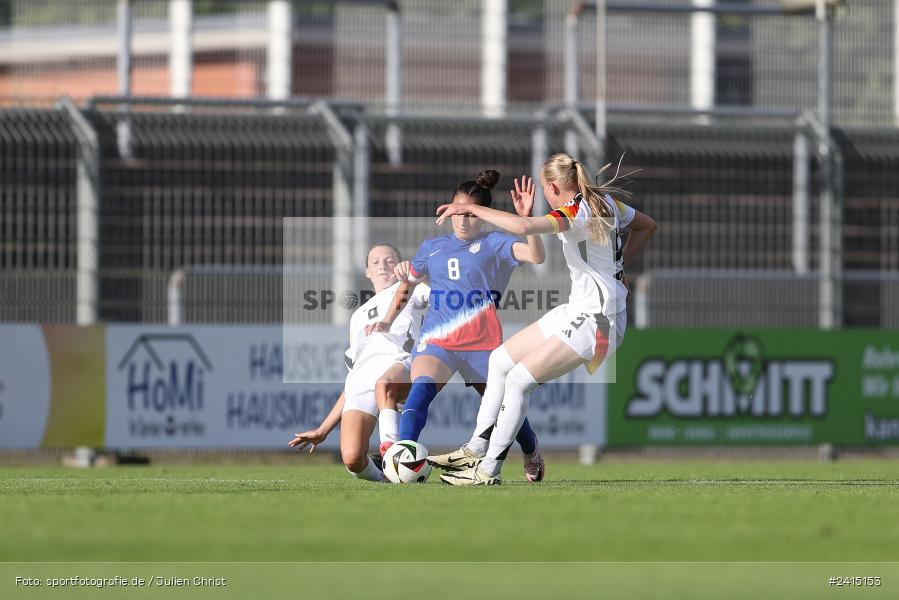 Stadion am Schönbusch, Aschaffenburg, 08.06.2024, sport, action, DFB, Fussball, Juniorinnen, Womens U16, Länderspiel, GER, USA, Deutschland - Bild-ID: 2415153