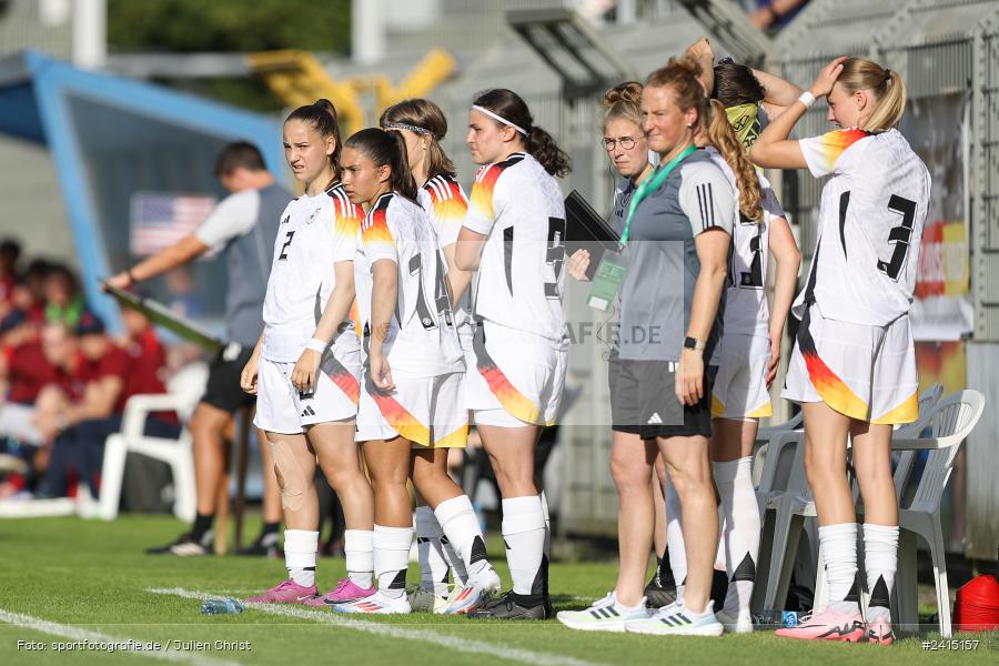 Stadion am Schönbusch, Aschaffenburg, 08.06.2024, sport, action, DFB, Fussball, Juniorinnen, Womens U16, Länderspiel, GER, USA, Deutschland - Bild-ID: 2415157