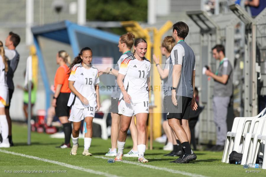 Stadion am Schönbusch, Aschaffenburg, 08.06.2024, sport, action, DFB, Fussball, Juniorinnen, Womens U16, Länderspiel, GER, USA, Deutschland - Bild-ID: 2415167