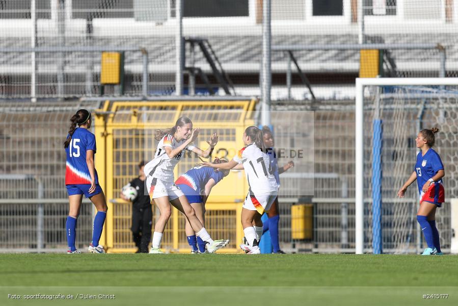 Stadion am Schönbusch, Aschaffenburg, 08.06.2024, sport, action, DFB, Fussball, Juniorinnen, Womens U16, Länderspiel, GER, USA, Deutschland - Bild-ID: 2415177